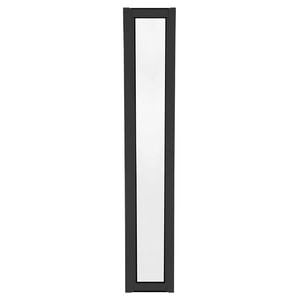 2040 x 300mm Door Frame Black Aluminium Entry Unassembled - Black
