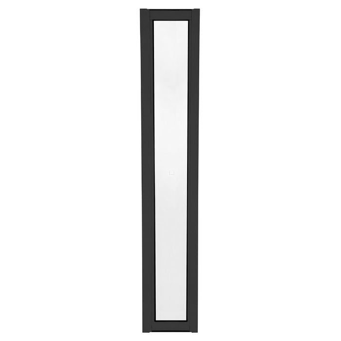 2040 x 300mm Door Frame Black Aluminium Entry Unassembled - Black