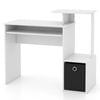 Costway Computer Desk Study Gaming Table W/keyboard Tray White