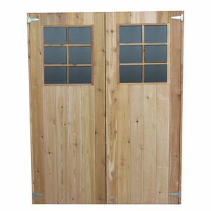 STILLA Garden Shed Accessory Cedar Double Door Kit
