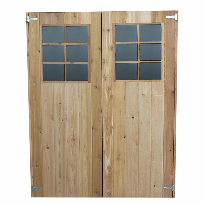 STILLA Garden Shed Accessory Cedar Double Door Kit