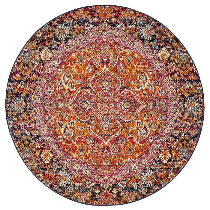 Gallery 867 Magenta 200x200cm - Medium Round Transitional Pet Friendly Indoor Rug