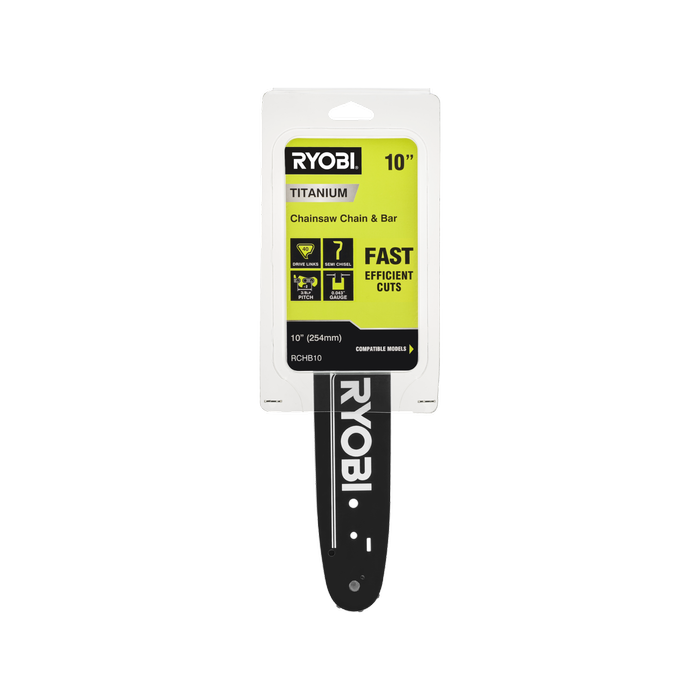 Ryobi 10” Titanium Chainsaw Chain and Bar Combo
