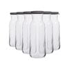 LAV Fonte Optic Glass Carafes - 1.2L - Grey Lid - Pack of 6