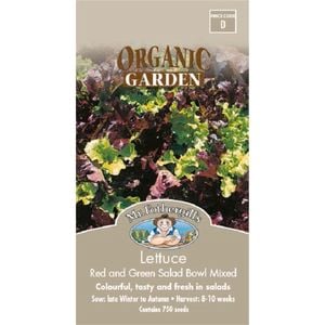 Mr Fothergill's Lettuce Red and Green Organic Seeds