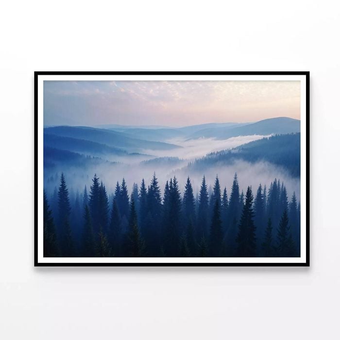 Pine Trees, Mountains  Print 100% Australian Made 120x90cm  (Poster)