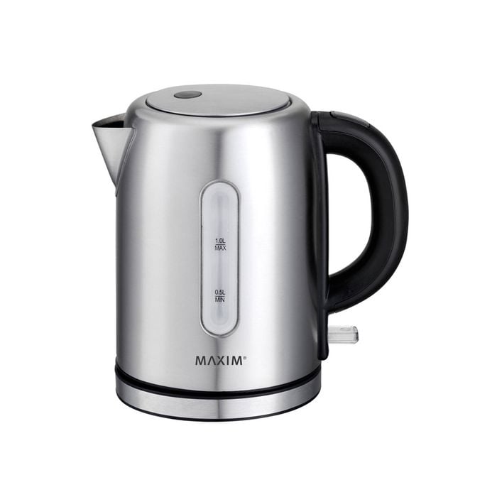 Maxim 1L Small Stainless Steel 2200W Electric Cordless Kettle