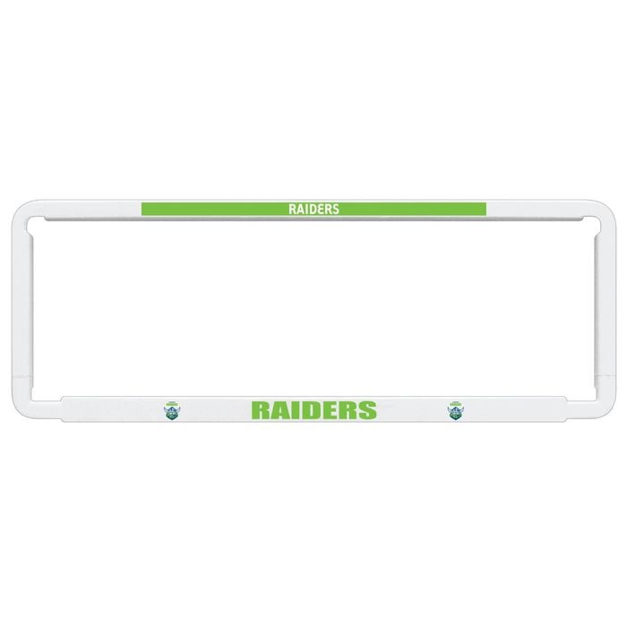 1x Official Nrl Canberra Raiders Car Number Plate Frame Cover Surround New Logo