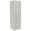 Lugna 2048 x 600 x 580mm Mist 3 Shelf 3 Drawers Right Hinged Door Storage Cabinet
