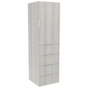 Lugna 2048 x 600 x 580mm Mist 3 Shelf 3 Drawers Right Hinged Door Storage Cabinet