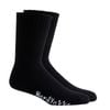 Hard Yakka Men's Black 2 Pack Bamboo Work Socks - Size 7-12