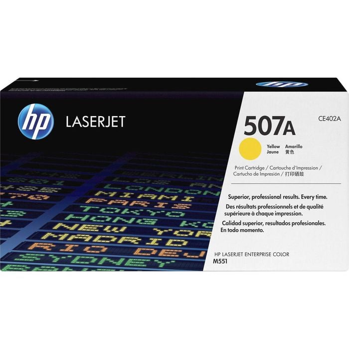 Hp 507a Original Laser Toner Cartridge - Yellow - 1 Pack - 6000 Pages