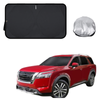 Front Windscreen Sun Shade for Nissan Pathfinder 2022 - Current 8 seater (R53) - Standard 150 x 85 cm - Black