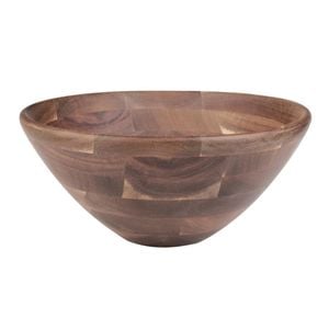 Olympia Acacia Wood Serving Bowl 254x114mm Tableware Kitchen Dining Supplies