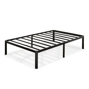 Zinus Single Bed Frame Metal Base Steel Slats - Black