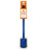 Morgan 39cm Long Handle Blue Handle with Grey bristles Bumper & Wheel Brush