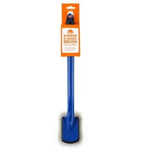 Morgan 39cm Long Handle Blue Handle with Grey bristles Bumper & Wheel Brush