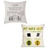 Catzon 2 Pcs Linen Throw Pillow Covers for Dear Dad Birthday Gifts for Father-Set 13