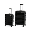 SWISS Luggage Suitcase with TSA locker HardCase  20" 24" 2 Pieces - Black