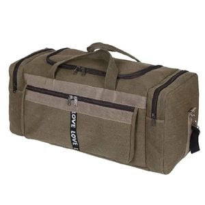 NNEOBA Foldable Canvas Travel Bag Brown