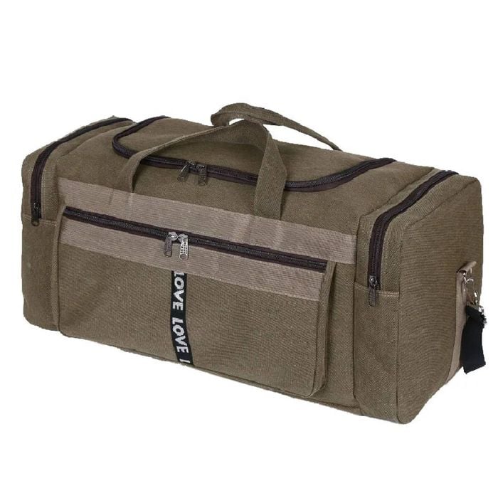 NNEOBA Foldable Canvas Travel Bag Brown