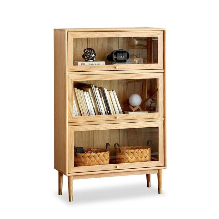 MIUZ Cabinet Bookcase Stand Bookshelf Display Shelf Storage Display Rack Stand