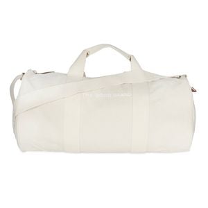 The Good Brand Recycled Cotton Duffle Bag W/ Straps Ecru