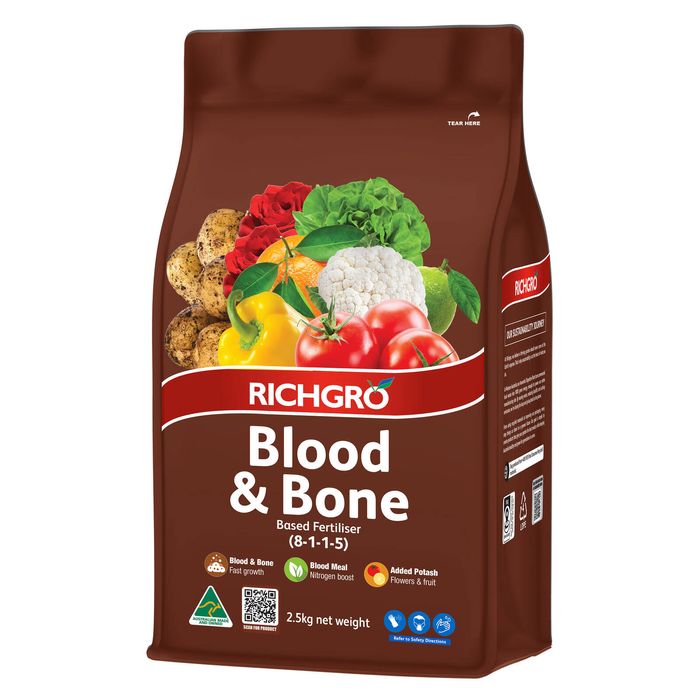 Richgro 2.5kg Blood And Bone Based Fertiliser - 2.5kg