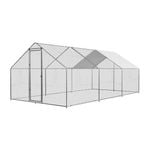 Large Walk-in Pet Chicken Run Coop Cage Rabbit Hutch Ferret House Guinea Pig Enclosure 300 x 600 x 195cm