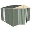 Build-a-Shed 3.0 x 3.0 x 2.3m Double Hinge and Single Sliding Door Shed - Green