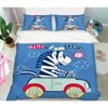 3D Cartoon Zebra Car 86 Bed Pillowcases Quilt King Size