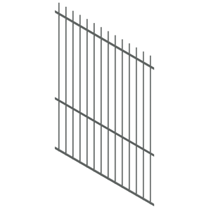 ProtectorAl 0350-1200W x 1800H Monument Picket Top Pool Fence Panel Raked 16-30º