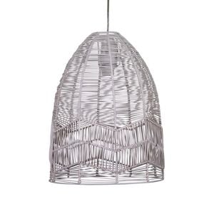 Oriel Lighting Serang Cane Pendant Light Shade Only White 35cm