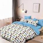 Dreamfields King Single Transport Design Kids/Boys/Girls Quilt/Duvet/Doona Cover Set