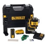 DeWALT 18V XR 3x360 Remote Control Green Beam Laser DCLE34035D1-XE