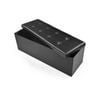 Costway Bench Leather Ottoman Foot Stool Blanket Box Black