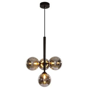 MODI 4 Light Smoke Glass Pendant