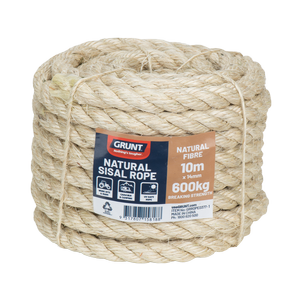 GRUNT 14mm x 10m Natural Sisal Rope