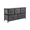 Levede 5 Chest of Drawers Storage Cabinet Dark Grey