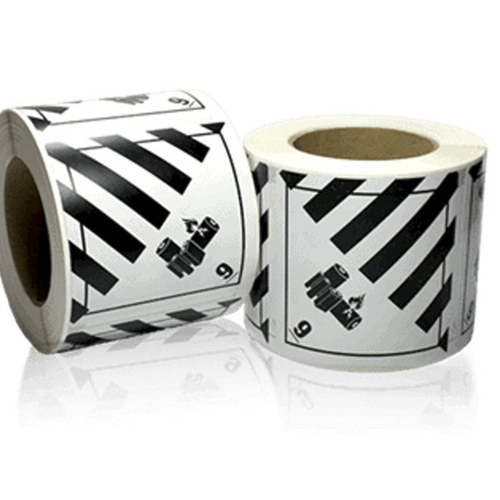 NLP 50x50mm Lithium battery label - Single Roll