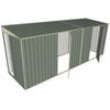 Build-a-Shed 1.5 x 5.2 x 2m Dual Single Hinged Side Door Skillion Shed - Green