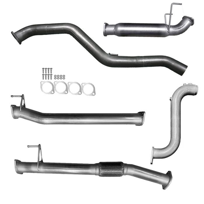 Ignite Exhausts Turbo Back For Isuzu D-max 3l 3" No Cat & Hotdog Raw Aluminised Steel