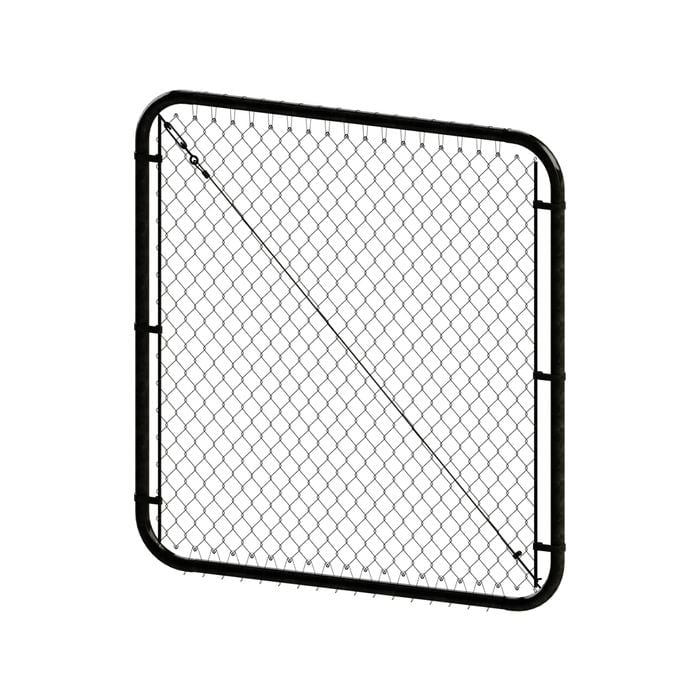 PEAK Chain Link Fencing 1200mm Black Steel Adjustable Gate