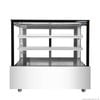 Bonvue Black Trim Square Glass Cake Display 2 Shelves 1200x700x1100  - Cake Display Fridges (ssu120-2xb)