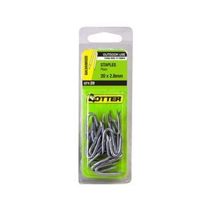 Otter 20 x 2.80mm Galvanised Nail Staples - 20 Pack