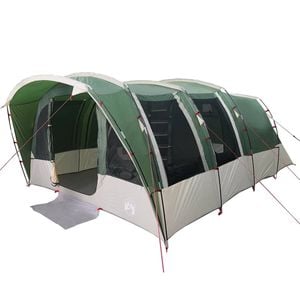 vidaXL Family Tent Tunnel 8-Person Green Waterproof tent garden tent