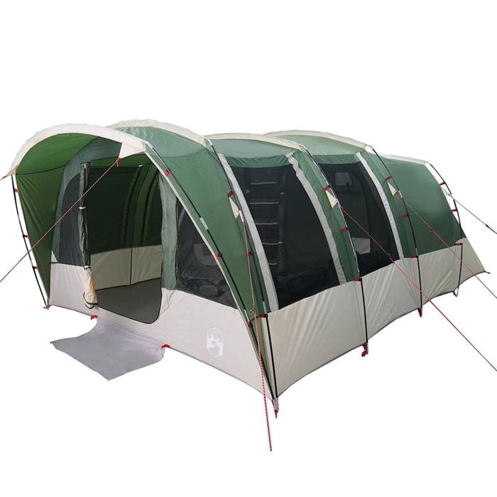 vidaXL Family Tent Tunnel 8-Person Green Waterproof tent garden tent