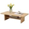 Artiss Coffee Table 110cm Shelf Wood