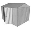 Build-a-Shed 2.3 x 3.0 x 2.3m Gable Double Hinged Side Doors Shed - Zinc