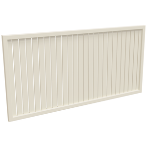 ProtectorAl 1001 - 2000 x 300 - 1000mm Surfmist Vertical 9mm Gap Aluminium Welded Slat Panel